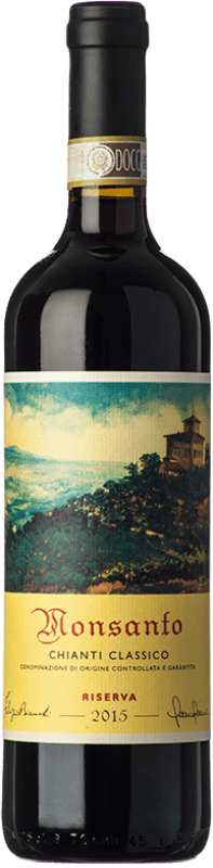Free Shipping | Red wine Castello di Monsanto Reserve D.O.C.G. Chianti Classico Tuscany Italy Sangiovese, Colorino, Canaiolo 75 cl