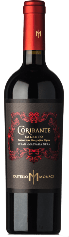 14,95 € | Red wine Castello Monaci Coribante I.G.T. Salento Puglia Italy Syrah, Malvasia Black Bottle 75 cl