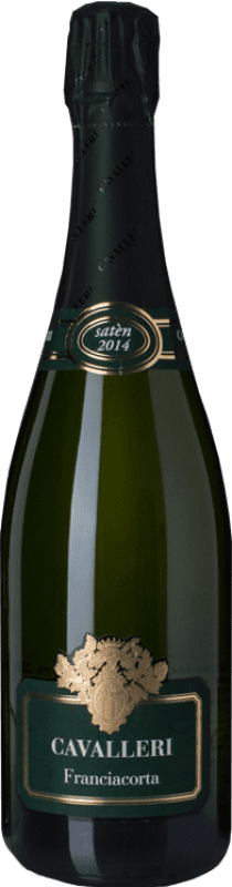 送料無料 | 白スパークリングワイン Cavalleri Satèn ブルットの自然 D.O.C.G. Franciacorta ロンバルディア イタリア Chardonnay 75 cl