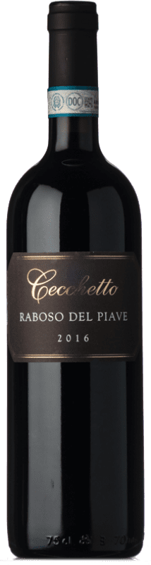 Free Shipping | Red wine Cecchetto D.O.C. Piave Veneto Italy Raboso 75 cl