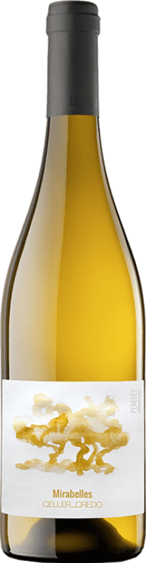 Free Shipping | White wine Credo Mirabelles Aged D.O. Penedès Catalonia Spain Malvasía de Sitges Organic 75 cl