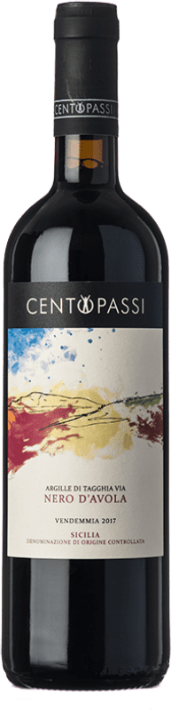 19,95 € | Red wine Centopassi Argille Tagghia Via D.O.C. Sicilia Sicily Italy Nero d'Avola Bottle 75 cl
