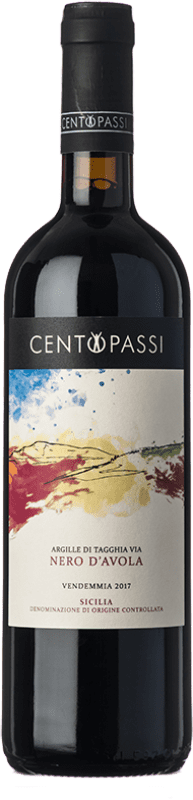 16,95 € | Vino tinto Centopassi Argille Tagghia Via D.O.C. Sicilia Sicilia Italia Nero d'Avola Ecológico 75 cl