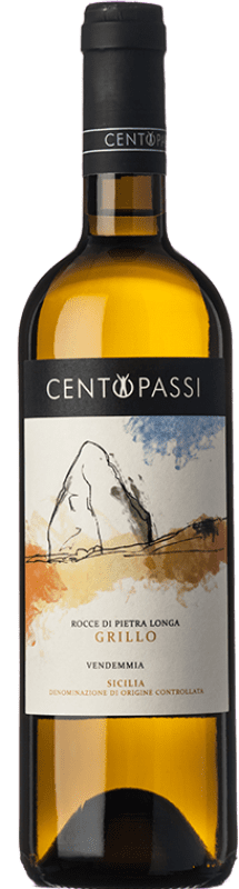 17,95 € | Vin blanc Centopassi Rocce di Pietra Longa D.O.C. Sicilia Sicile Italie Grillo Biologique 75 cl