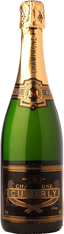 Envoi gratuit | Vin Mousseux Blanc Cuperly Brut Grande Réserve A.O.C. Champagne Champagne France Pinot Noir, Chardonnay 75 cl