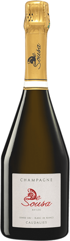 Free Shipping | White sparkling De Sousa Caudalies Grand Cru Brut A.O.C. Champagne Champagne France Chardonnay Organic 75 cl