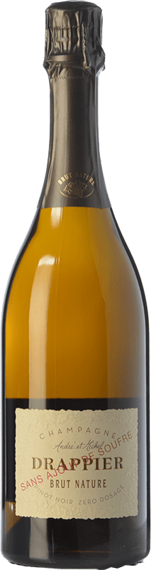 Kostenloser Versand | Weißer Sekt Drappier Zero Dosage Sans Sulfites Brut Natur A.O.C. Champagne Champagner Frankreich Spätburgunder 75 cl