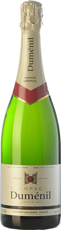 Envoi gratuit | Blanc mousseux Duménil Premier Cru Brut Grande Réserve A.O.C. Champagne Champagne France Pinot Noir, Chardonnay, Pinot Meunier 75 cl