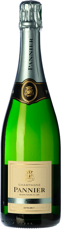 送料無料 | 白スパークリングワイン Pannier エキストラブラット A.O.C. Champagne シャンパン フランス Pinot Black, Chardonnay, Pinot Meunier 75 cl