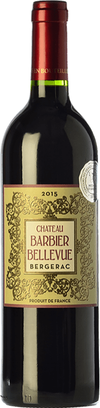 Бесплатная доставка | Красное вино Château Barbier-Bellevue молодое A.O.C. Bergerac Франция Merlot — Мерло, Cabernet Sauvignon — Каберне Совиньон, Cabernet Franc — Каберне Фран 75 cl