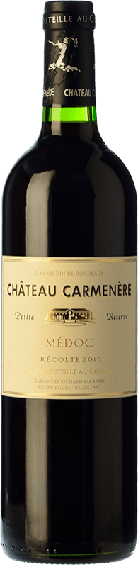 Envoi gratuit | Vin rouge Château Carmenère Petite Réserve Réserve A.O.C. Médoc Bordeaux France Merlot, Cabernet Sauvignon, Carmenère 75 cl