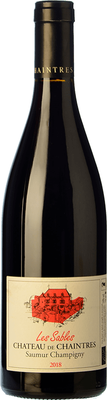 Free Shipping | Red wine Château de Chaintres Les Sables Young A.O.C. Saumur-Champigny Loire France Cabernet Franc 75 cl