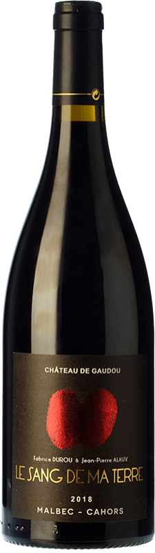 Kostenloser Versand | Rotwein Château de Gaudou Le Sang de Ma Terre Crianza — Kurze Fassreifung A.O.C. Cahors Piemont Frankreich Malbec 75 cl