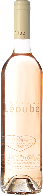 Free Shipping | Rosé wine Château de Léoube Rosé de Léoube Young A.O.C. Côtes de Provence Provence France Syrah, Grenache, Mourvèdre, Cinsault 75 cl
