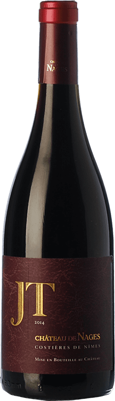 Kostenloser Versand | Rotwein Château de Nages JT Rouge Eiche A.O.C. Costières de Nîmes Rhône Frankreich Syrah, Mourvèdre Ökologisch 75 cl