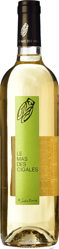 Envío gratis | Vino Blanco Château de Saint-Preignan Mas de Cigales I.G.P. Vin de Pays de l'Hérault Languedoc Francia Chardonnay 75 cl