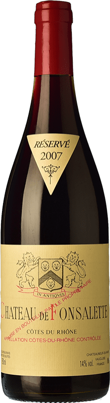 Spedizione Gratuita | Vino rosso Château Fonsalette Crianza A.O.C. Côtes du Rhône Rhône Francia Syrah, Grenache, Cinsault 75 cl