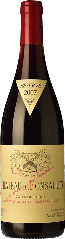 Spedizione Gratuita | Vino Rosso Château Fonsalette Crianza — Invecchiato in Botte A.O.C. Côtes du Rhône Rhône Francia Syrah, Garnacha — Grenache, Cinsault 75 cl