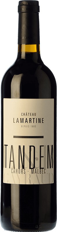 Бесплатная доставка | Красное вино Château Lamartine Tandem молодое A.O.C. Cahors Пьемонте Франция Malbec — Мальбек 75 cl