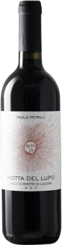 9,95 € Spedizione Gratuita | Vino rosso Paolo Petrilli Motta del Lupo D.O.C. Cacc'e Mmitte di Lucera