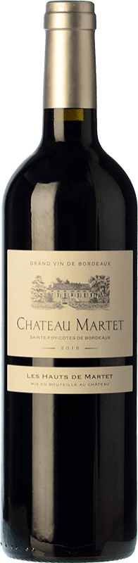 17,95 € | Vino Rosso Château Martet Les Hauts Crianza — Invecchiato in Botte A.O.C. Entre-deux-Mers bordò Francia Merlot 75 cl