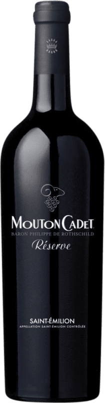 Free Shipping | Red wine Philippe de Rothschild Mouton Cadet Reserve A.O.C. Saint-Émilion Bordeaux France Merlot, Cabernet Sauvignon, Cabernet Franc 75 cl