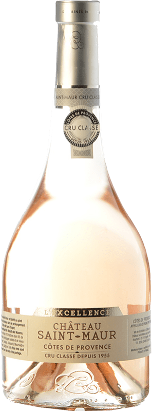Free Shipping | Rosé wine Château Saint Maur L'Excellence Young A.O.C. Côtes de Provence Provence France Grenache, Mourvèdre, Cinsault, Rolle 75 cl