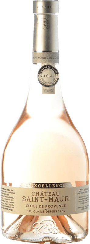 42,95 € Envio grátis | Vinho rosé Château Saint Maur L'Excellence Jovem A.O.C. Côtes de Provence