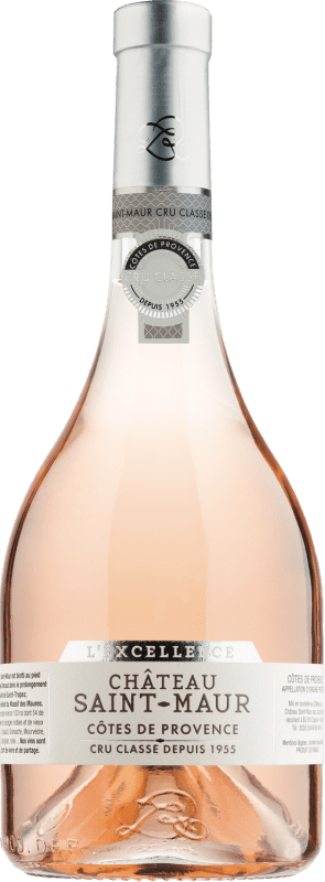38,95 € Envío gratis | Vino Rosado Château Saint Maur L'Excellence Joven A.O.C. Côtes de Provence