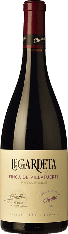 11,95 € Free Shipping | Red wine Chivite Legardeta Finca de Villatuerta Crianza D.O. Navarra Navarre Spain Syrah Bottle 75 cl