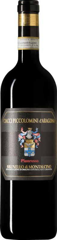 Envío gratis | Vino Tinto Piccolomini d'Aragona Pianrosso D.O.C.G. Brunello di Montalcino Toscana Italia Sangiovese 75 cl