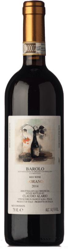 Бесплатная доставка | Красное вино Claudio Alario Sorano D.O.C.G. Barolo Пьемонте Италия Nebbiolo — Неббиоло 75 cl