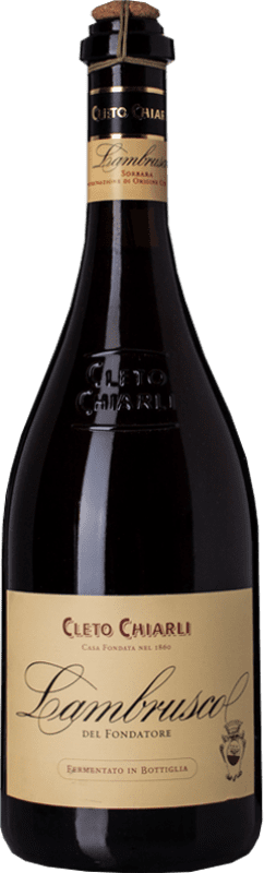 免费送货 | 红酒 Cleto Chiarli Ancestrale Fondatore D.O.C. Lambrusco di Sorbara 艾米利亚 - 罗马涅 意大利 Lambrusco di Sorbara 75 cl