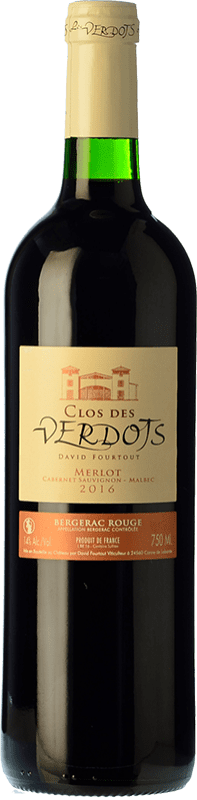 10,95 € | Vin Rouge Clos des Verdots Chêne A.O.C. Bergerac France Merlot, Cabernet Sauvignon, Malbec 75 cl