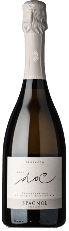 免费送货 | 白起泡酒 Col del Sas Doc Spagnol 香槟 D.O.C. Prosecco 威尼托 意大利 Glera 75 cl