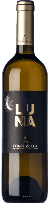 Бесплатная доставка | Белое вино Conti Zecca Luna I.G.T. Salento Апулия Италия Malvasía, Chardonnay 75 cl