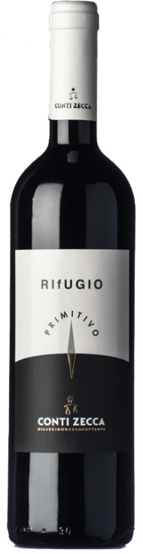 Free Shipping | Red wine Conti Zecca Rifugio I.G.T. Salento Puglia Italy Primitivo 75 cl