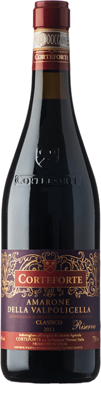 Spedizione Gratuita | Vino rosso Corteforte Riserva D.O.C.G. Amarone della Valpolicella Veneto Italia Corvina, Rondinella, Corvinone, Molinara, Oseleta 75 cl