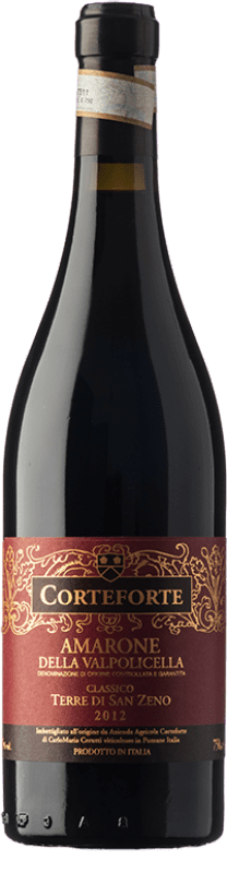 Free Shipping | Red Wine Corteforte Terre di San Zeno D.O.C.G. Amarone della Valpolicella Veneto Italy Corvina, Rondinella, Corvinone, Molinara, Bacca 75 cl