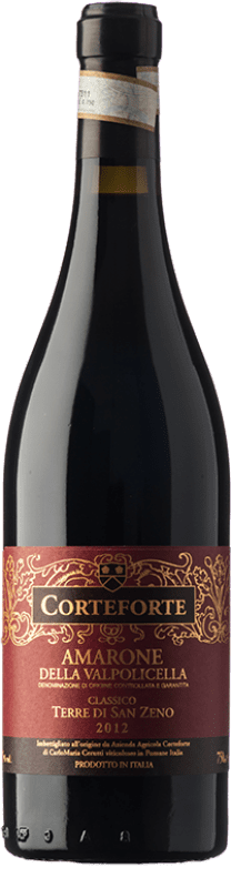 Spedizione Gratuita | Vino rosso Corteforte Terre di San Zeno D.O.C.G. Amarone della Valpolicella Veneto Italia Corvina, Rondinella, Corvinone, Molinara, Bacca Rossa 75 cl