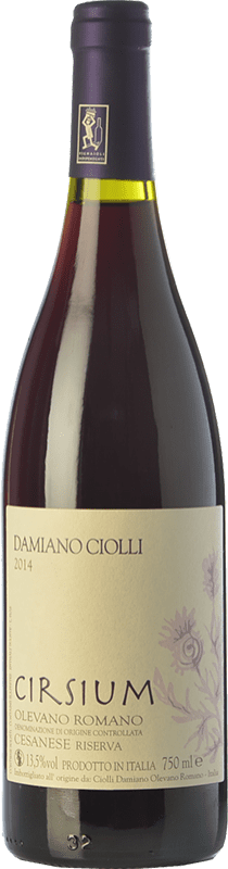 37,95 € | Красное вино Damiano Ciolli Cirsium Резерв D.O.C. Cesanese di Olevano Romano Лацио Италия Cesanese 75 cl