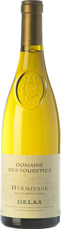 Free Shipping | White wine Delas Frères Domaine des Tourettes Blanc Aged A.O.C. Hermitage Rhône France Roussanne, Marsanne 75 cl