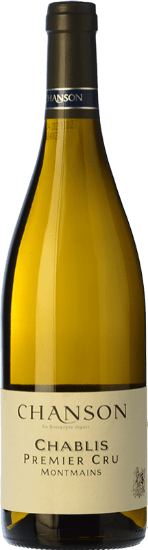 Бесплатная доставка | Белое вино Chanson Montmains A.O.C. Chablis Premier Cru Бургундия Франция Chardonnay 75 cl