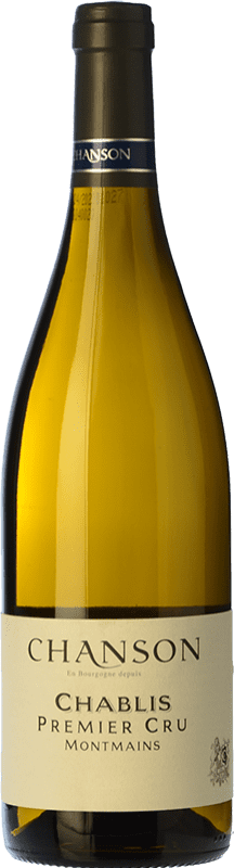 Бесплатная доставка | Белое вино Domaine Chanson Montmains A.O.C. Chablis Бургундия Франция Chardonnay 75 cl