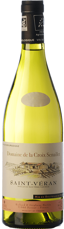 Spedizione Gratuita | Vino bianco Croix Senaillet Crianza A.O.C. Saint-Véran Borgogna Francia Chardonnay Biologico 75 cl