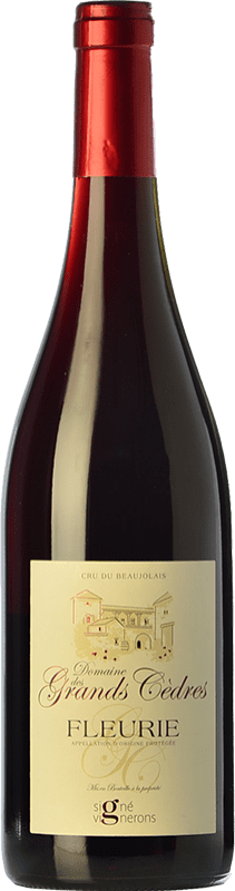 Envoi gratuit | Vin rouge Grands Cèdres Chêne I.G.P. Vin de Pays Fleurie Beaujolais France Gamay 75 cl