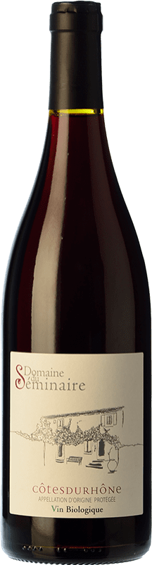 Free Shipping | Red wine Domaine du Séminaire Young A.O.C. Côtes du Rhône Rhône France Syrah, Grenache, Carignan Organic 75 cl