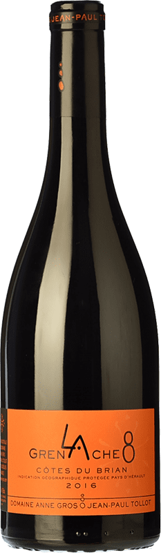21,95 € 免费送货 | 红酒 Gros-Tollot La Grenache 8 年轻的 I.G.P. Vin de Pays des Côtes du Brian
