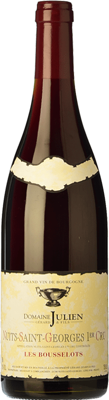 Free Shipping | Red wine Domaine Julien Premier Cru Bousselots Aged A.O.C. Nuits-Saint-Georges Burgundy France Pinot Black 75 cl