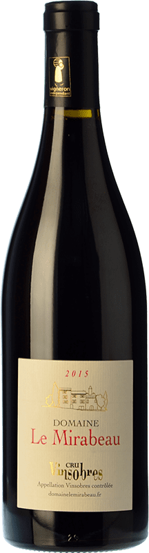 Free Shipping | Red wine Le Mirabeau Crû du Rhône Young A.O.C. Vinsobres Rhône France Syrah, Grenache Organic 75 cl